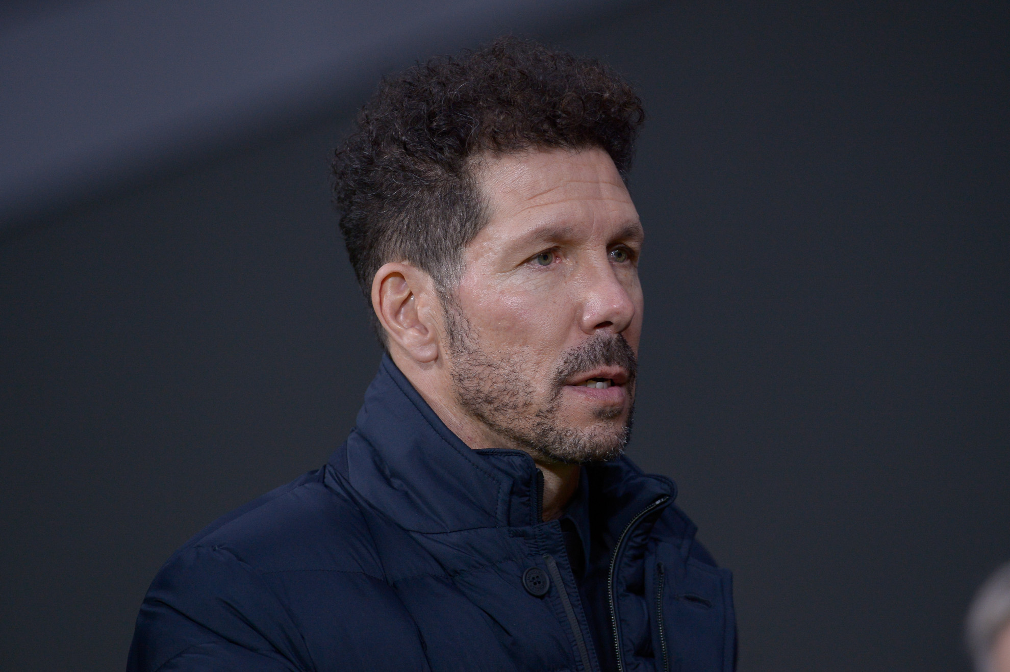 Diego Simeone durante el partido entre el Atlético de Madrid vs CA Osasuna.