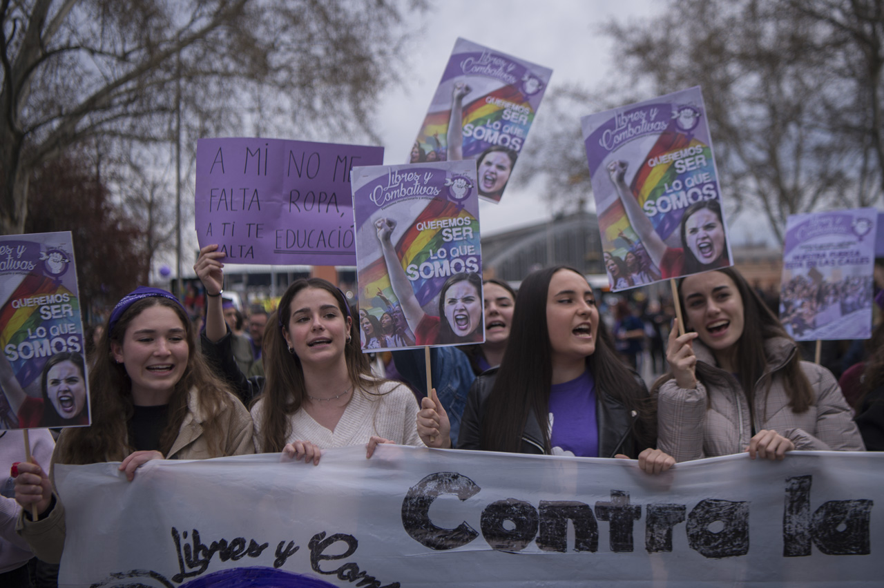 La violencia contra la mujer también es un problema social grave en Europa y el "25N la violencia contra la mujer" defiende los derechos de las mujeres